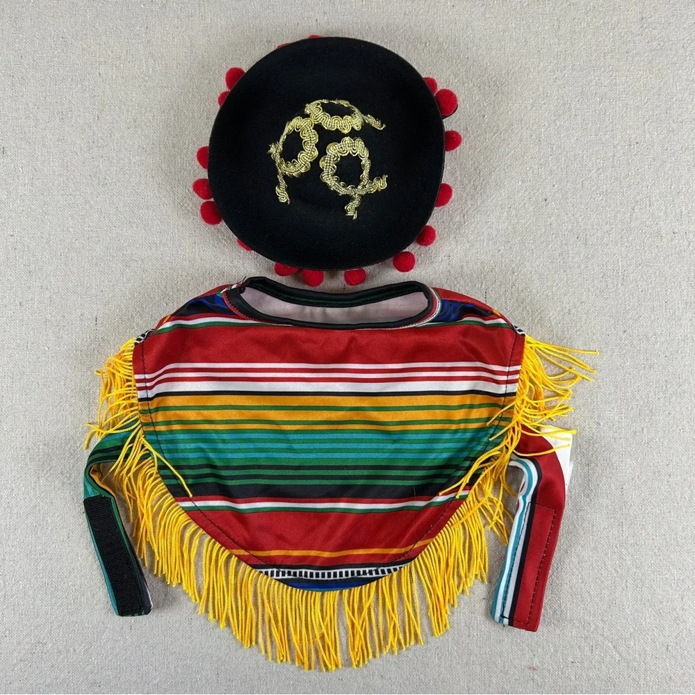Cinco de Mayo Costume with Sombrero for Small Dog